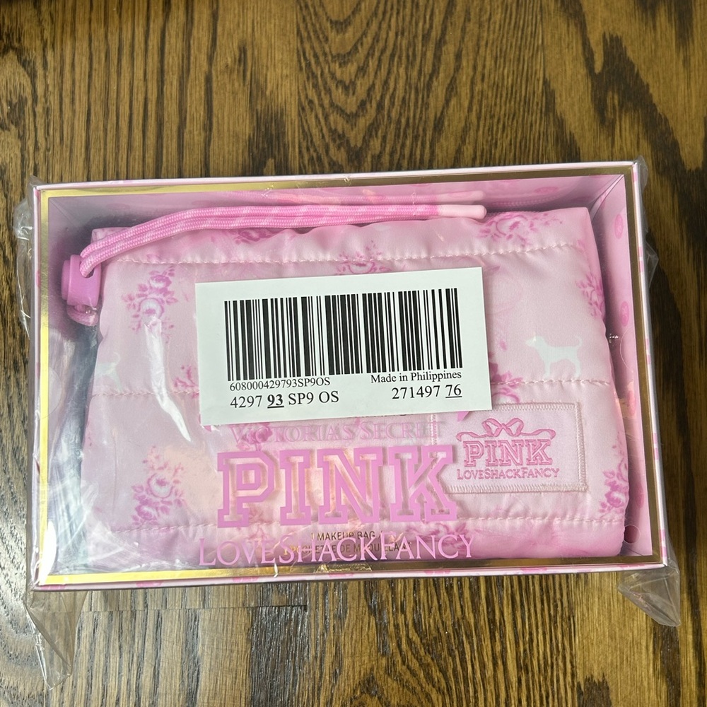 LIMITED EDITION Pink X Loveshackfancy Makeup Bag